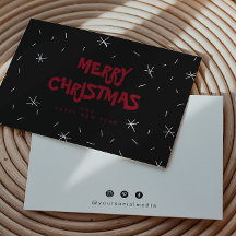 Flachschnee-Logo Frohe Weihnachtskarten