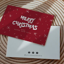 Flachschnee-Logo Frohe Weihnachtskarten