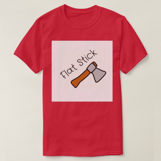 Flachstift T-Shirt (Design vorne)
