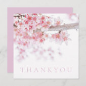 FLACHTHANKYOU KARTE : CHERRY BLOSSOMS (Vorne/Hinten)