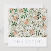 FLACHTHANKYOU KARTE : WILLIAM MORRIS : JASMINE (Vorderseite)