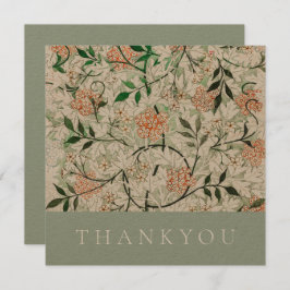 FLACHTHANKYOU KARTE : WILLIAM MORRIS : JASMINE