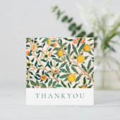 FLACHTHANKYOU KARTE : WILLIAM MORRIS : POMEGRANATE (Stehend Vorderseite)