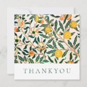FLACHTHANKYOU KARTE : WILLIAM MORRIS : POMEGRANATE (Vorderseite)