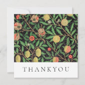 FLACHTHANKYOU KARTE : WILLIAM MORRIS : POMEGRANATE (Vorderseite)
