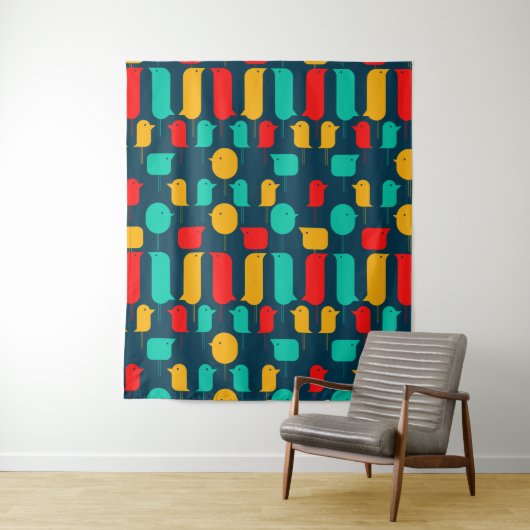 Flachvögel Wandteppich (Beispiel)