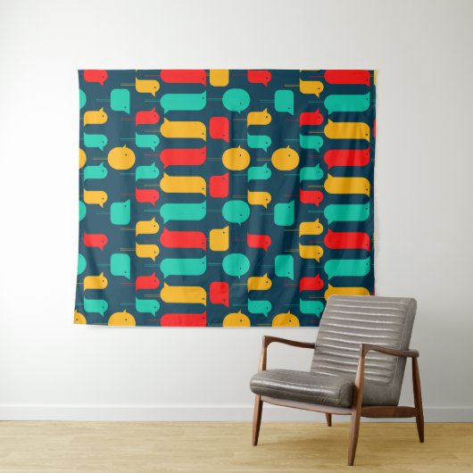 Flachvögel Wandteppich (Beispiel (Horizontal))