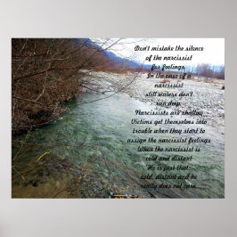 Flachwasser - Narzissmus Poster