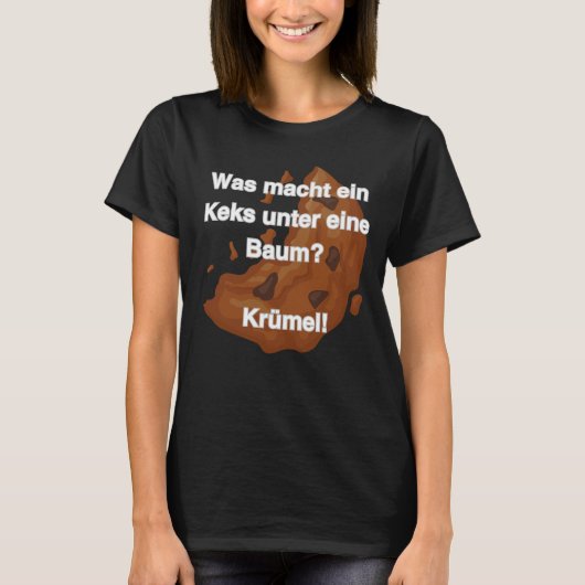 Flachwitz Baum Krümeln T-Shirt (Vorderseite)
