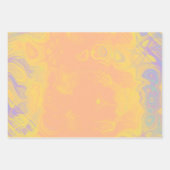 Flachwrapping Paper Set Swirled Peach Daffodin Geschenkpapier Set (Vorderseite 2)