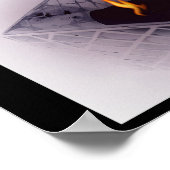 flackernde Flamme Poster (Ecke)