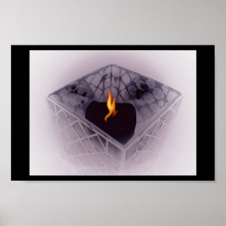 flackernde Flamme Poster