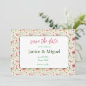 Flackernde Libelle Hochzeit Sichern Sie die Datums Save The Date (Stehend Vorderseite)