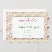 Flackernde Libelle Hochzeit Sichern Sie die Datums Save The Date (Vorne/Hinten)