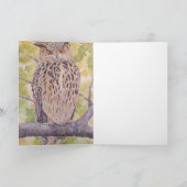 Flaco, der Eurasische Uhu Karte (Innenseite)
