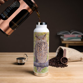 Flaco, der Eurasische Uhu  Trinkflasche