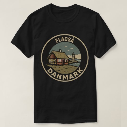 Fladså, Dänemark T-Shirt (Design vorne)
