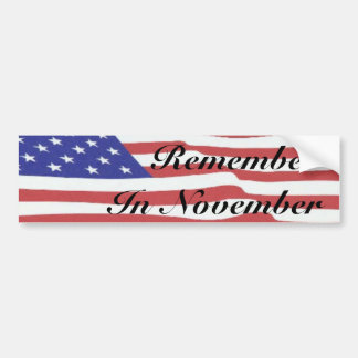 flag3,      RememberIn November Autoaufkleber