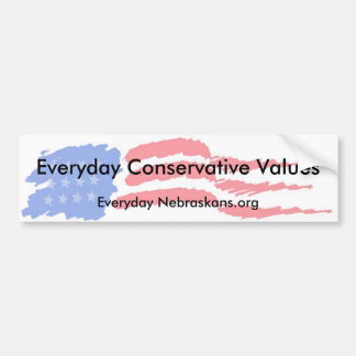 flag4, tägliche konservative Werte, tägliches N… Autoaufkleber