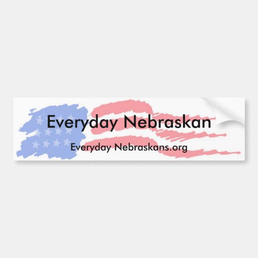 flag4, täglicher Nebraskan, tägliches Autoaufkleber (Vorne)