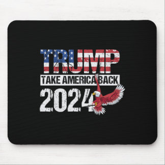 Flag 2024: Amerika zurück Männer Frauen - Trump 20 Mousepad