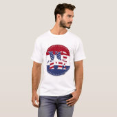 Flag 2024 V O T E USA T-Shirt (Vorne ganz)