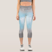 Flag "abstrakt Demiboy Pride" Capri Leggings (Vorderseite)