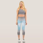 Flag "abstrakt Demiboy Pride" Capri Leggings (Vorderseite)