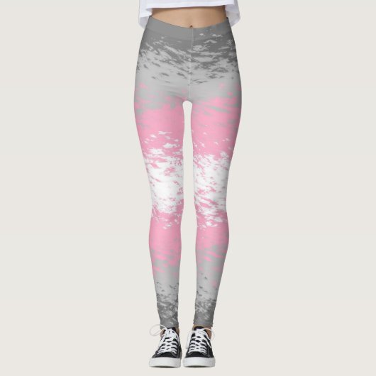 Flag "abstrakt Demigirl Pride" Leggings (Vorderseite)