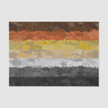 Flag "abstrakter Paint Spritzer Gay Bear Pride"