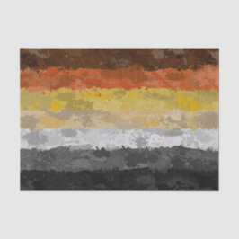 Flag "abstrakter Paint Spritzer Gay Bear Pride" Seidenpapier