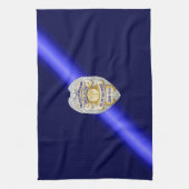 Flag & Abzeichen der dünnen blauen Linie Handtuch (Vertikal)