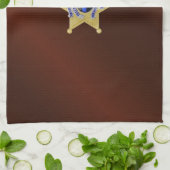 Flag & Abzeichen der dünnen blauen Linie Handtuch (Gefaltet)