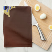 Flag & Abzeichen der dünnen blauen Linie Handtuch (Viertel Falte)