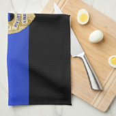 Flag & Abzeichen der dünnen blauen Linie Handtuch (Viertel Falte)