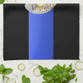 Flag & Abzeichen der dünnen blauen Linie Küchentuch (Gefaltet)