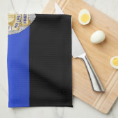 Flag & Abzeichen der dünnen blauen Linie Küchentuch (Viertel Falte)