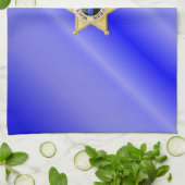 Flag & Abzeichen der dünnen blauen Linie Küchentuch (Gefaltet)