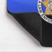 Flag & Abzeichen der dünnen blauen Linie Mousepad (Ecke)