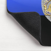 Flag & Abzeichen der dünnen blauen Linie Mousepad (Ecke)