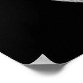 Flag & Abzeichen der dünnen blauen Linie Poster (Ecke)