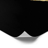 Flag & Abzeichen der dünnen blauen Linie Poster (Ecke)