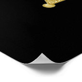 Flag & Abzeichen der dünnen blauen Linie Poster (Ecke)