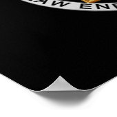 Flag & Abzeichen der dünnen blauen Linie Poster (Ecke)