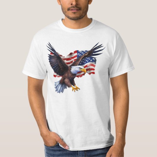 Flag/Adler - T - Shirt (Vorderseite)