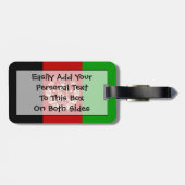 Flag Afganistan Easy ID Gepäckanhänger (Rückseite horizontal)