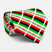 Flag Afrikanisch Amerikanisch und Diaspora mit Nam Krawatte (Gerollt)