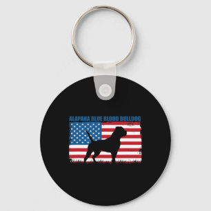 Flag Alapaha Blue Blood Bulldog Schlüsselanhänger