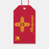 Flag Albuquerque, Gift-Tags für New Mexico Geschenkanhänger (Rückseite)