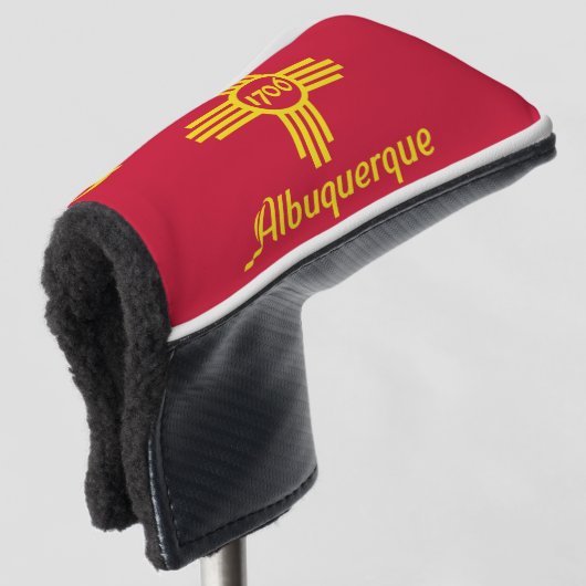 Flag Albuquerque, New Mexico Golf Head Cover Golf Headcover (3/4 Vorderseite)